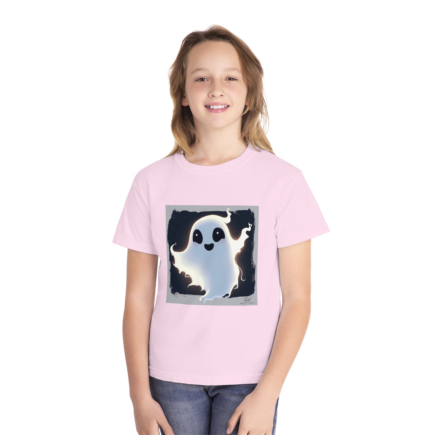 Cute Happy Ghost Youth Midweight Tee