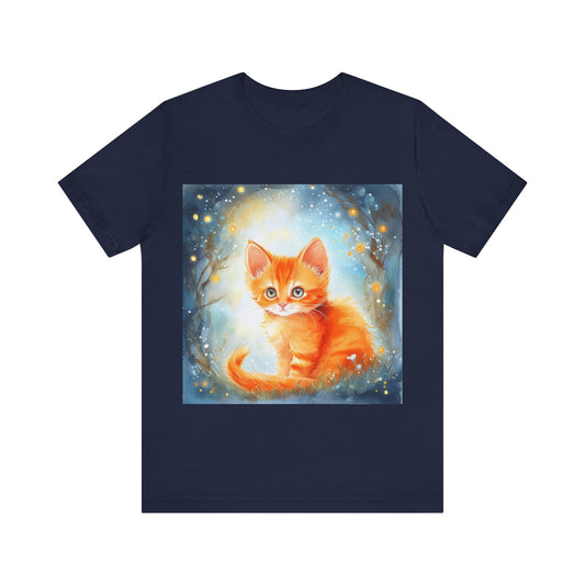 Cute Orange Kitten Unisex Jersey Short Sleeve Tee