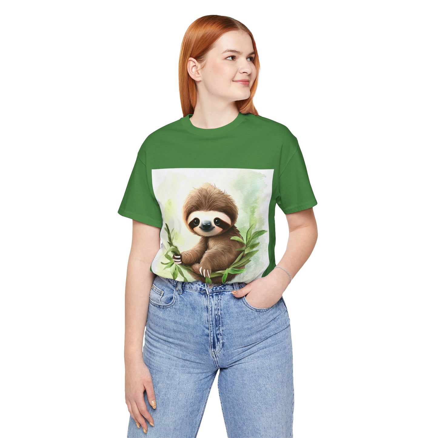 Playful Sloth Unisex Jersey Short Sleeve Tee