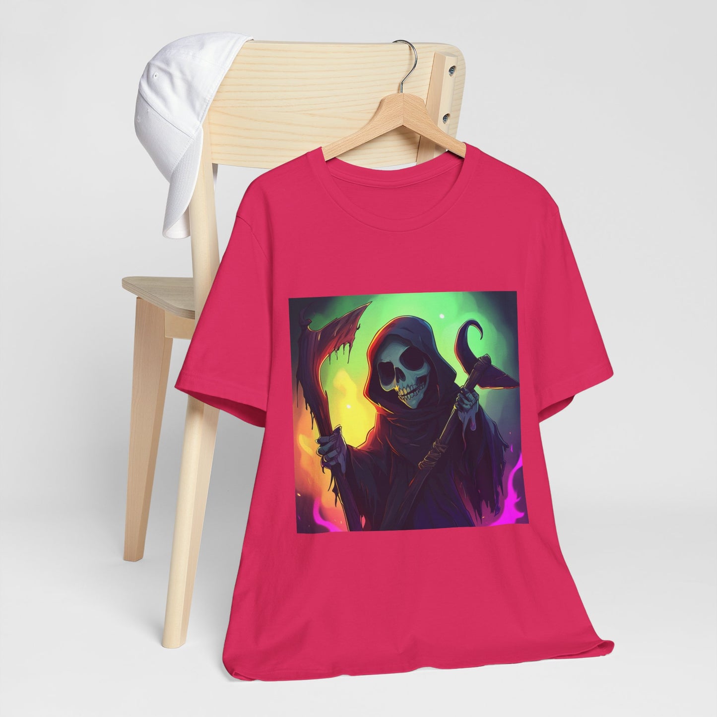 Colorful Grim Reaper Unisex Jersey Short Sleeve Tee