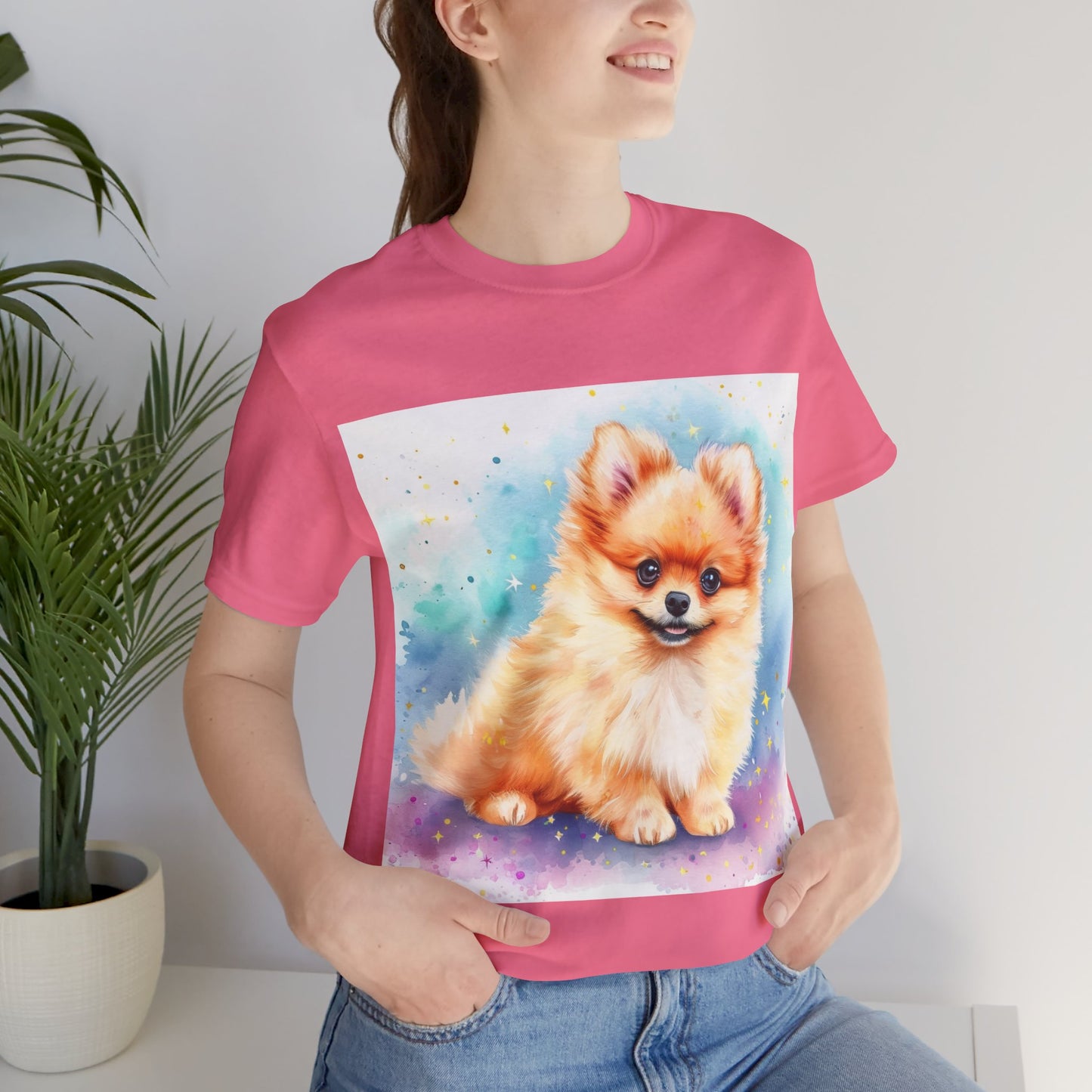 Pomeranian Unisex Jersey Short Sleeve Tee