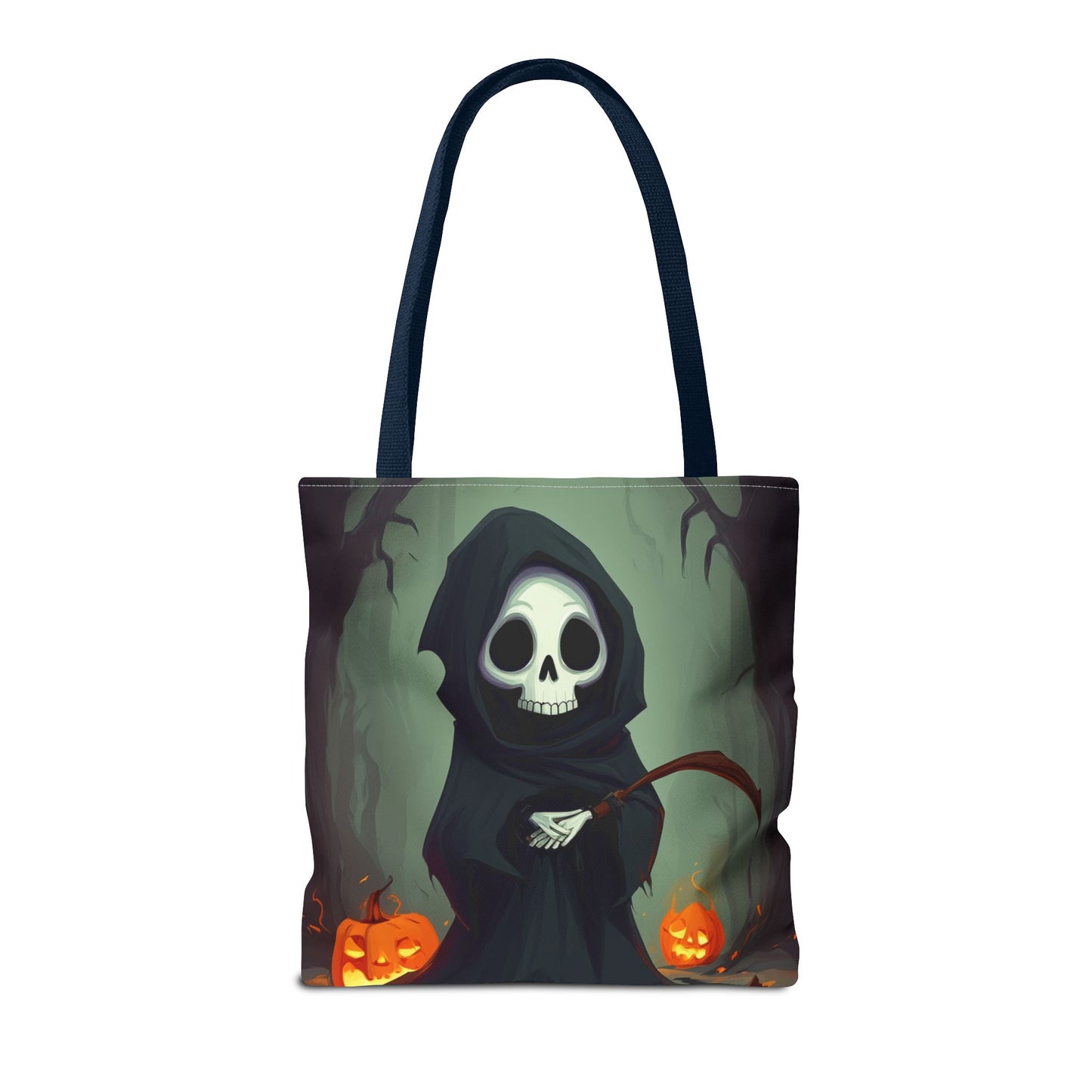 Spooky Forest Grim Reaper Tote Bag (AOP)