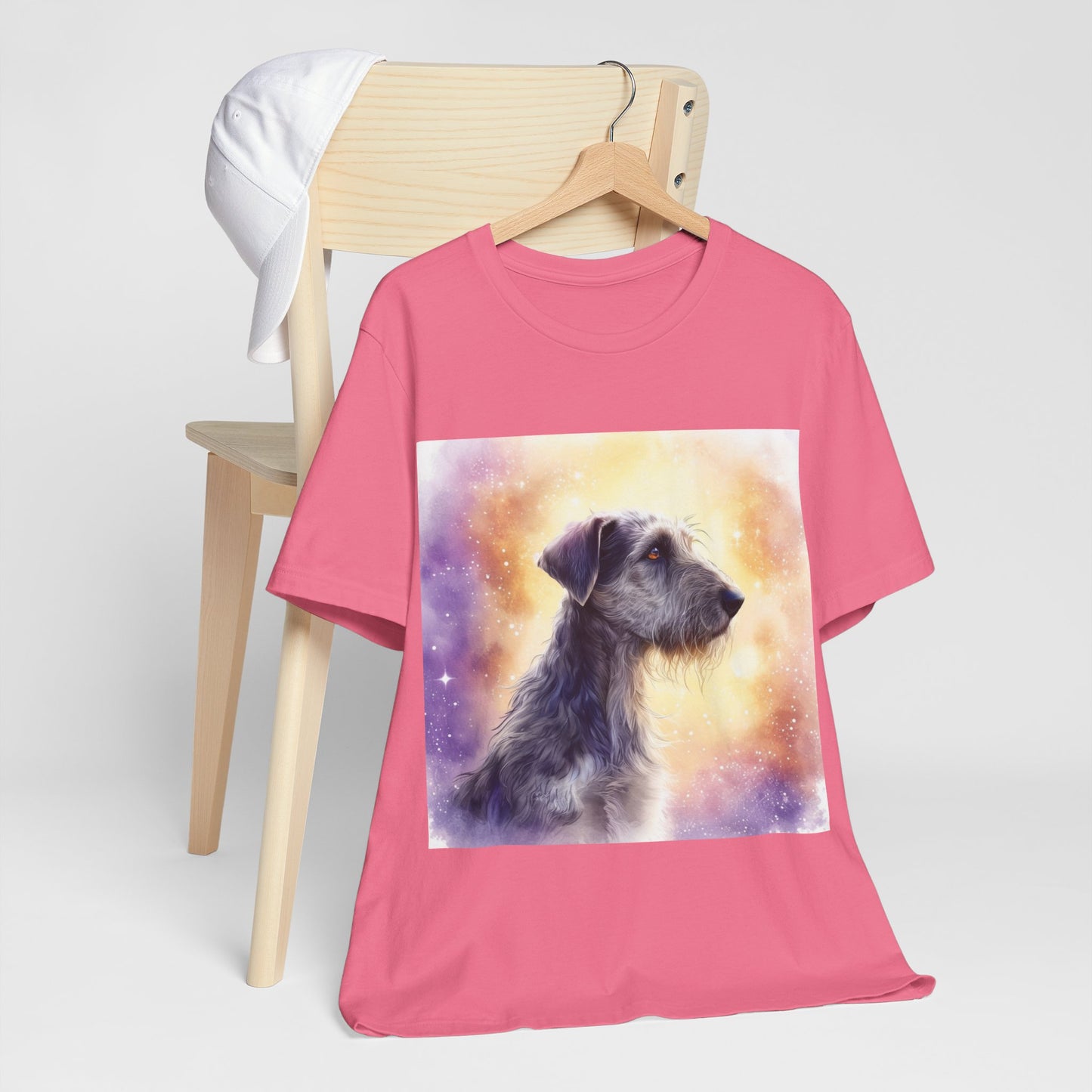 Watercolor Irish Wolf Hound Unisex Jersey Short Sleeve Tee