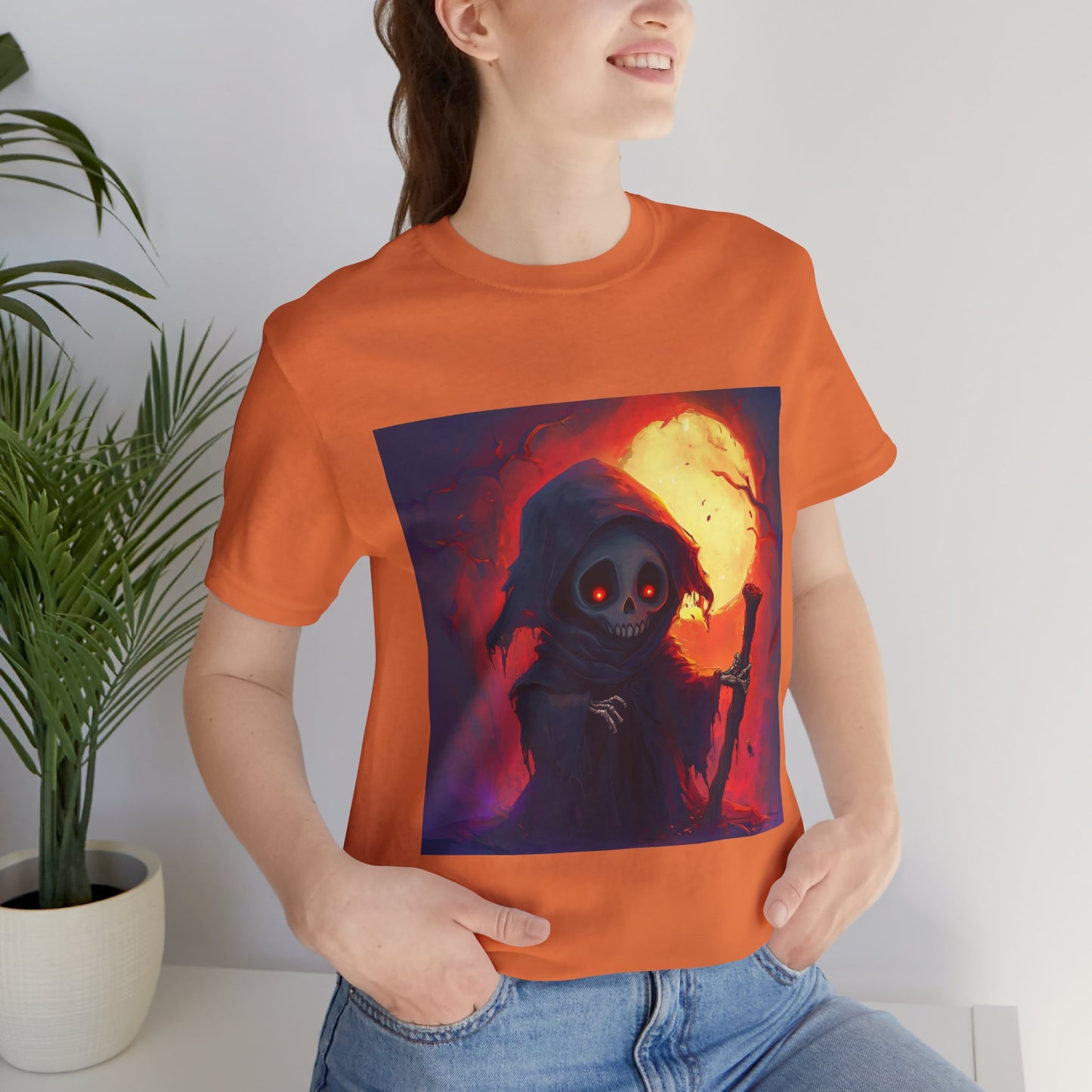 Haunting Grim Reaper Unisex Jersey Short Sleeve Tee