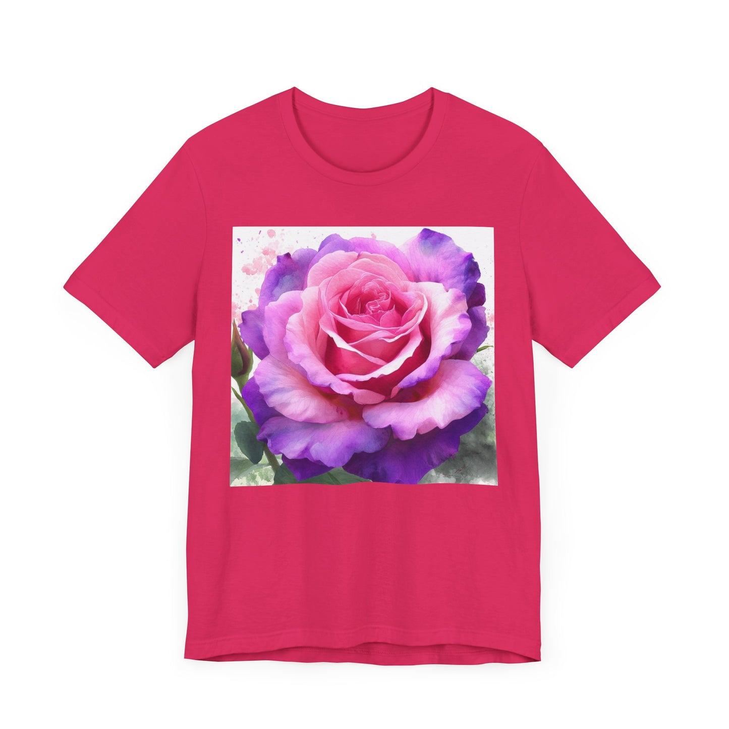 Rose Garden Unisex Jersey Tee - Vibrant Rose Design