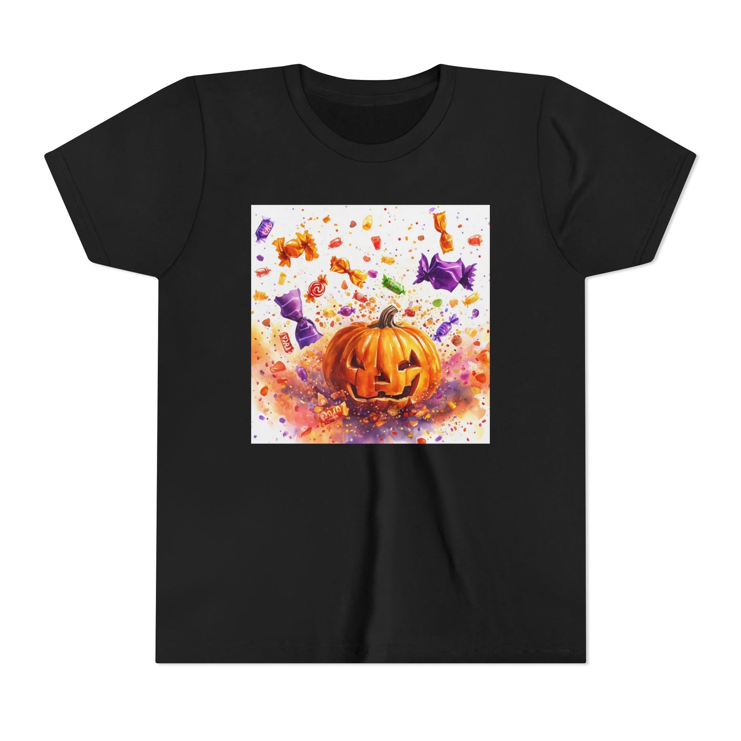 Jack O' Lantern Candy Youth Short Sleeve Tee