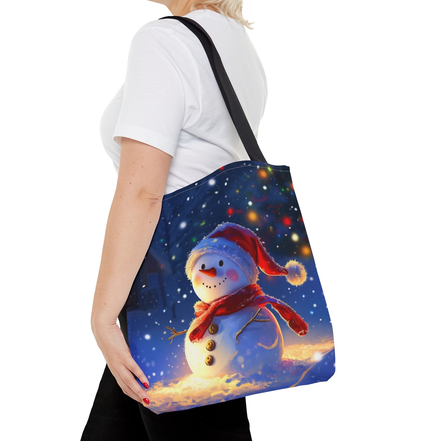 Cute Snowman Tote Bag (AOP)