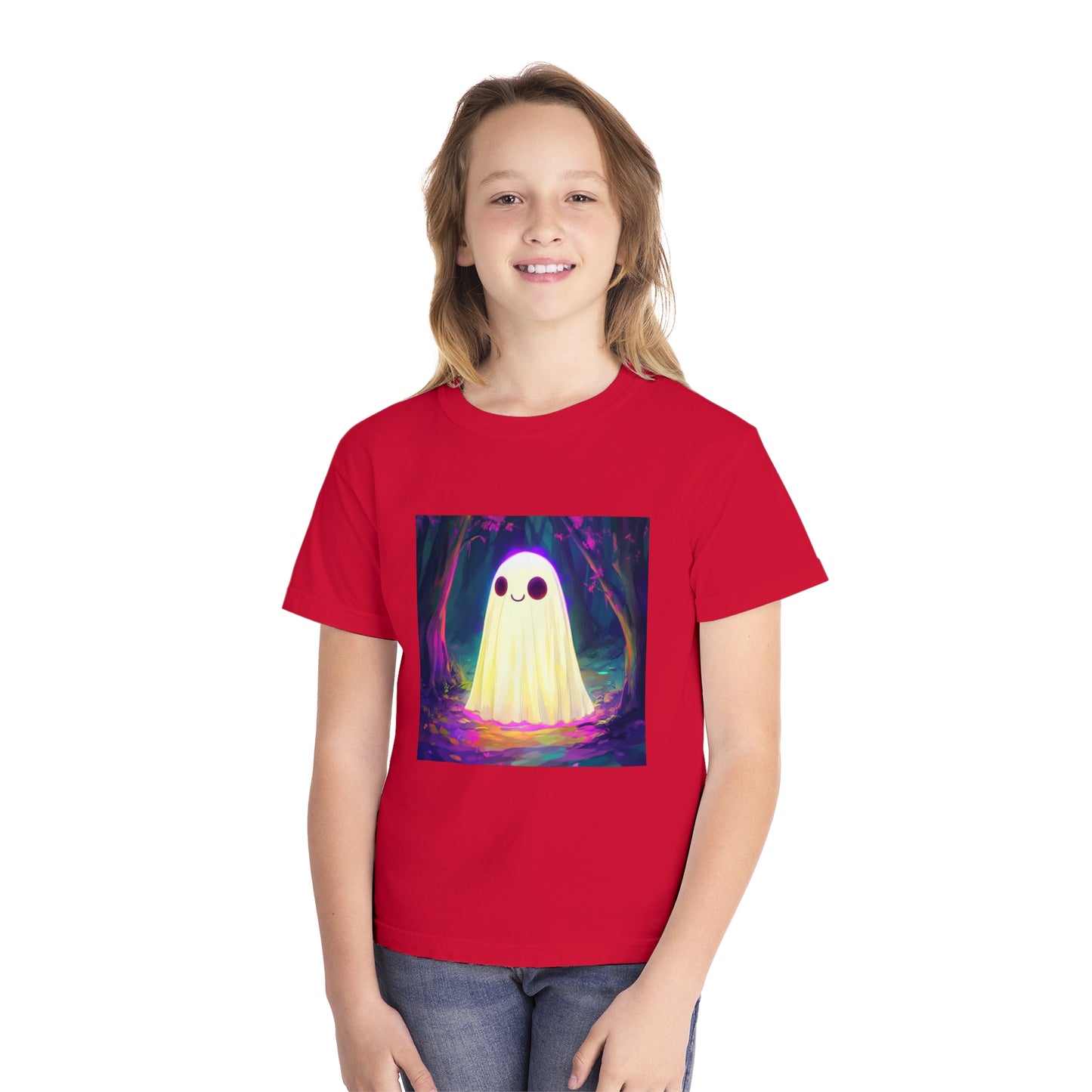 Cute Neon Ghost Youth Midweight Tee