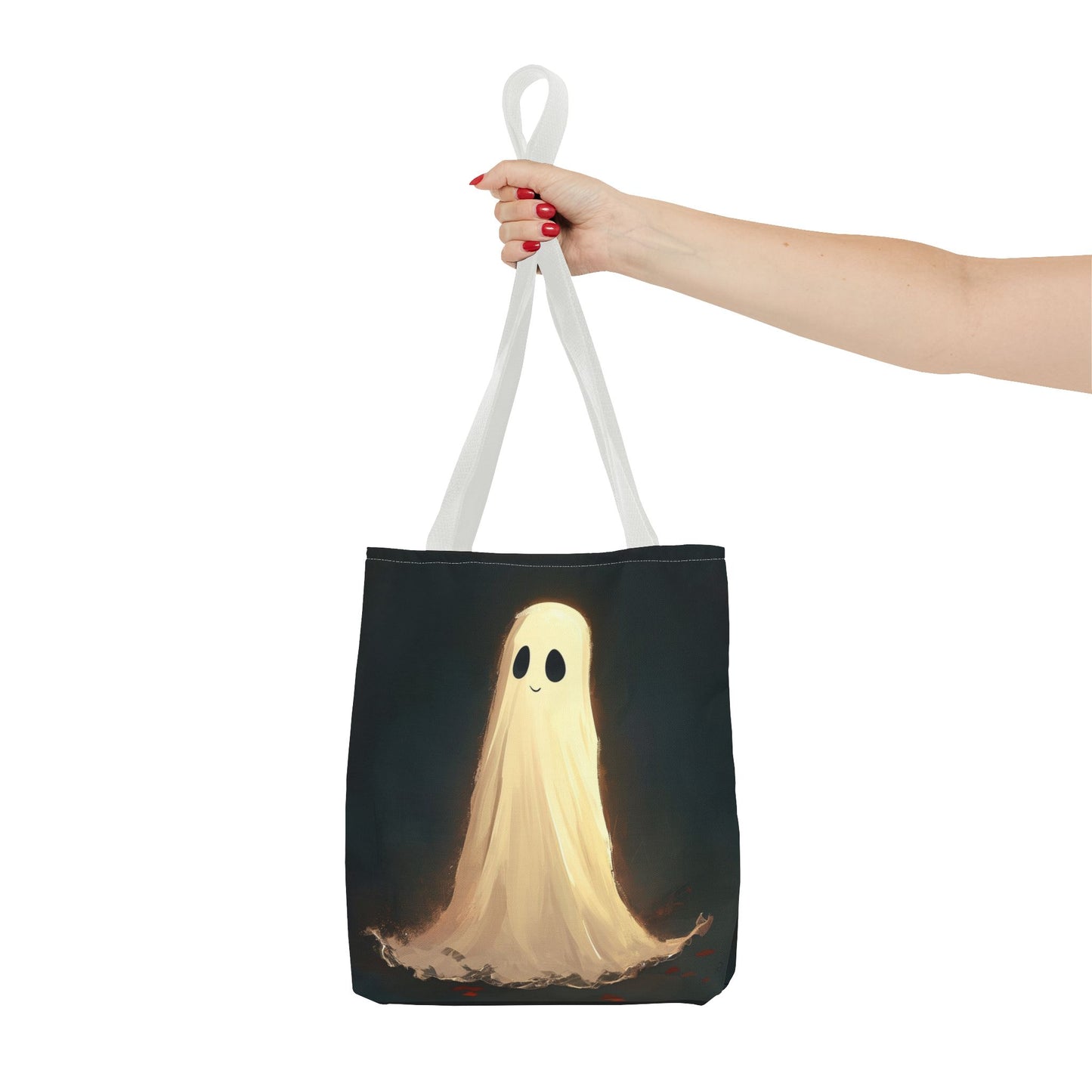 Happy Spooky Ghost Tote Bag (AOP)