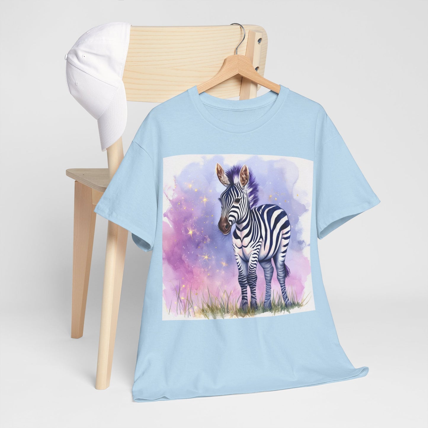 Adorable Zebra Unisex Heavy Cotton Tee