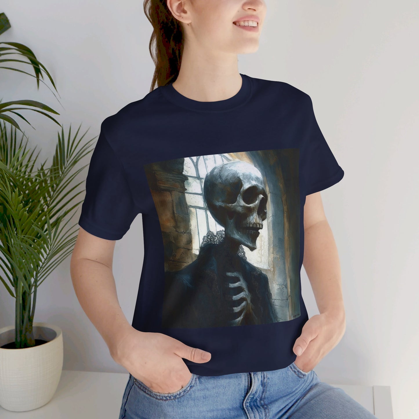 Victorian Skeleton Unisex Jersey Short Sleeve Tee