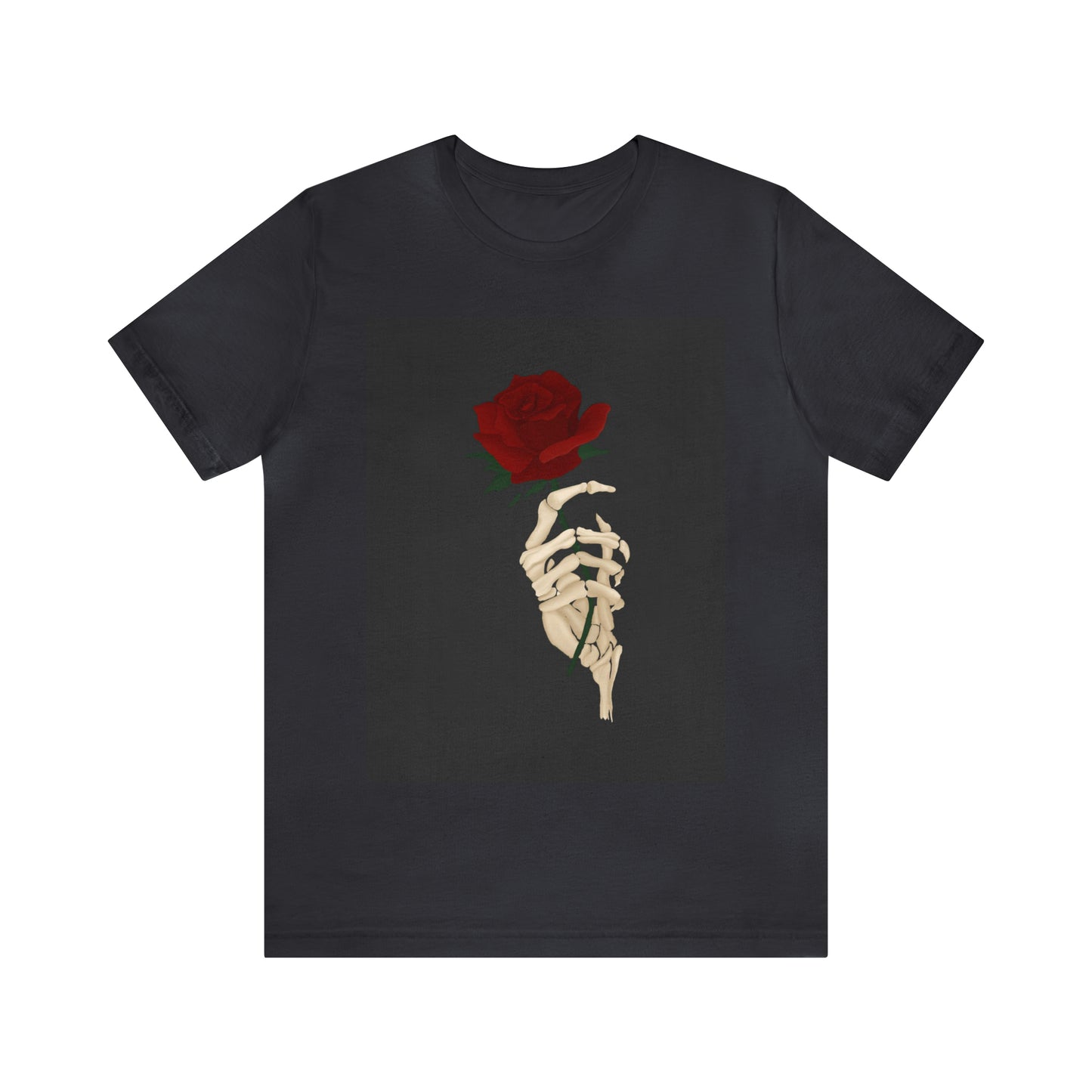 Rose with Skeleton Unisex Jersey Short Sleeve Tee