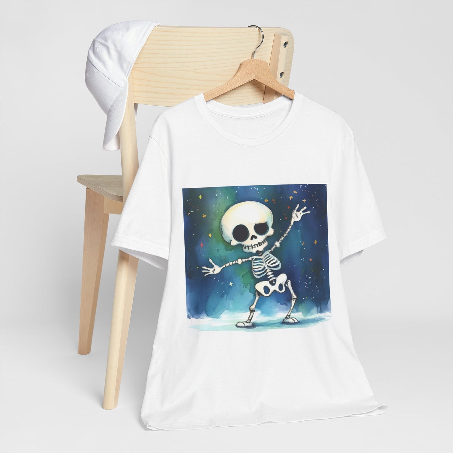 Cute Dancing Skeleton Unisex Jersey Short Sleeve Tee