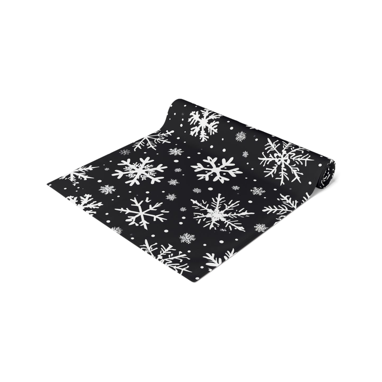 Dark Snowflake Table Runner (Cotton, Poly)