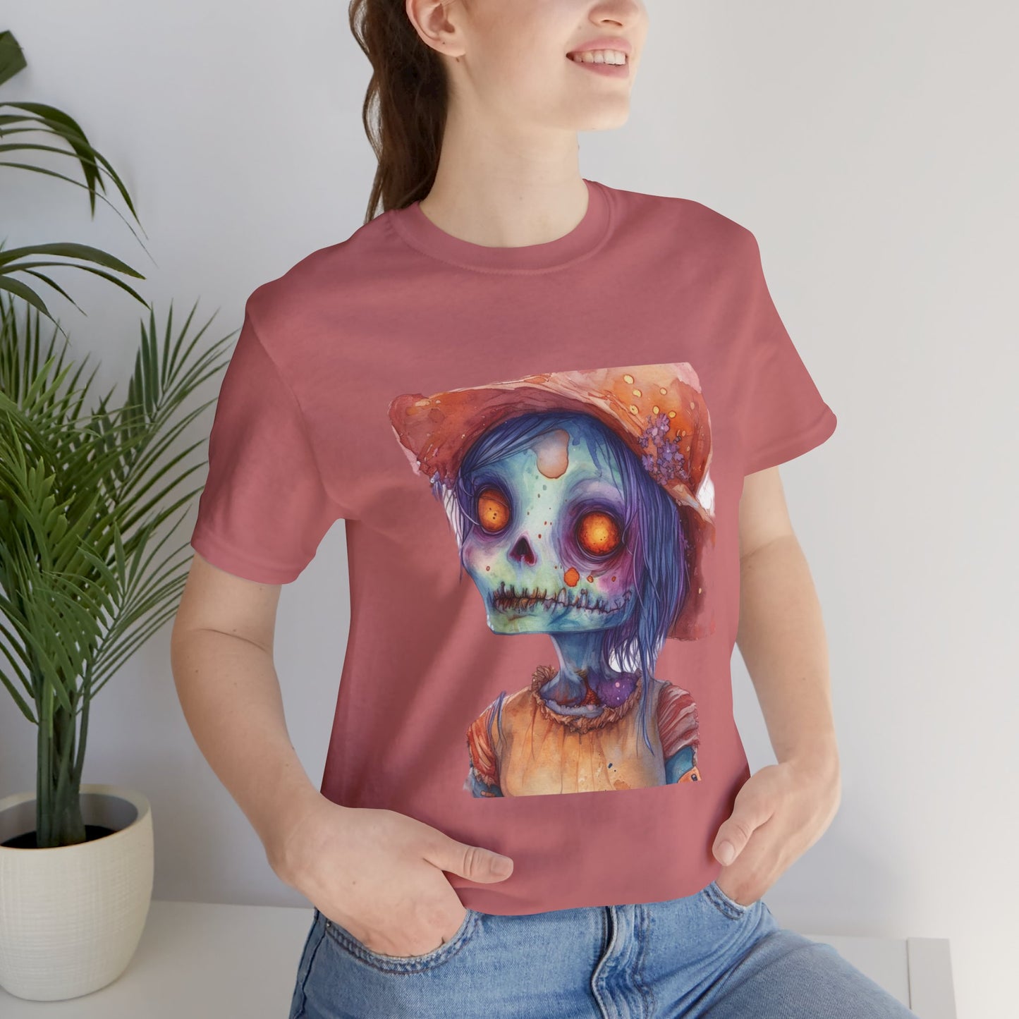 Cute Zombie Unisex Jersey Short Sleeve Tee