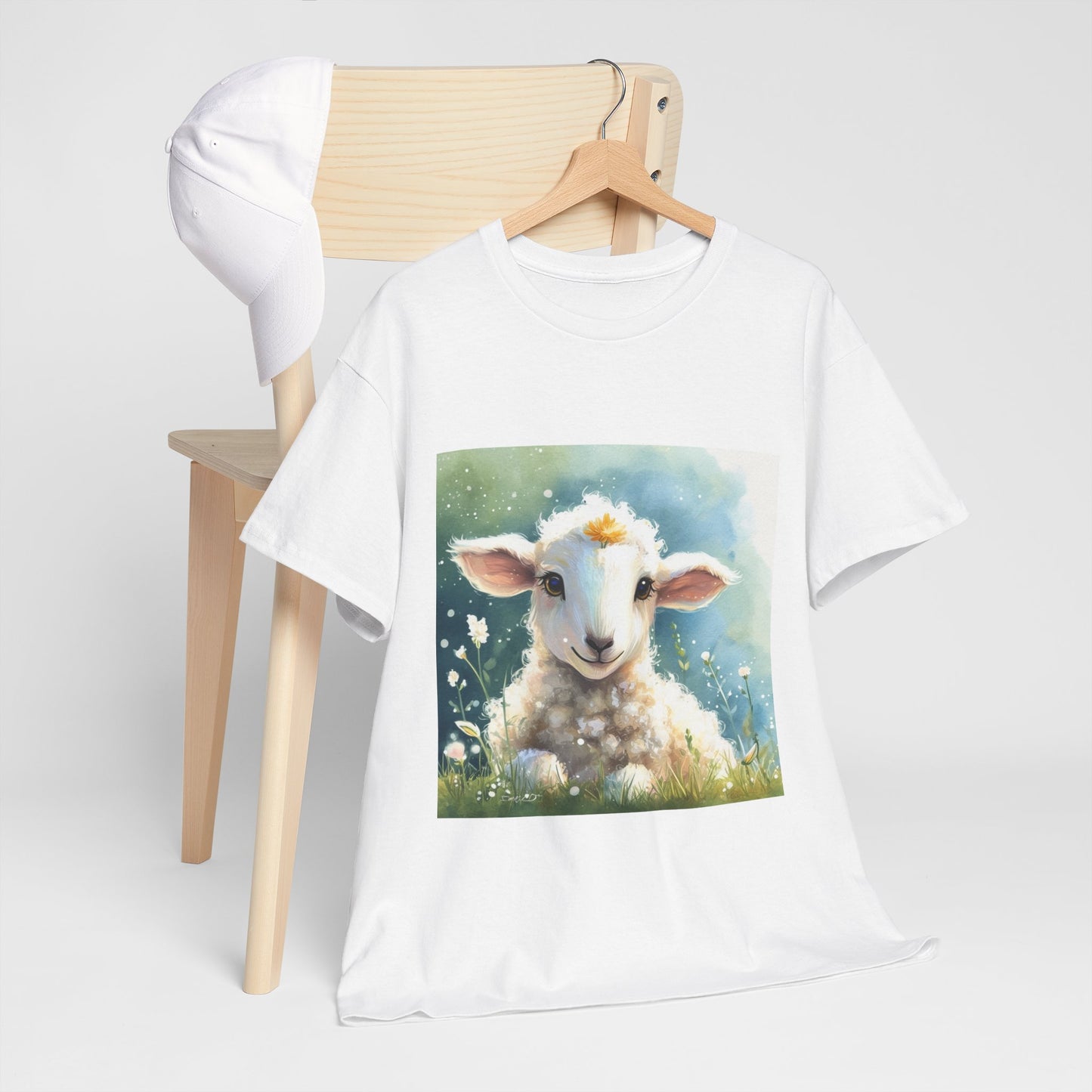 Cute Lamb Unisex Heavy Cotton Tee