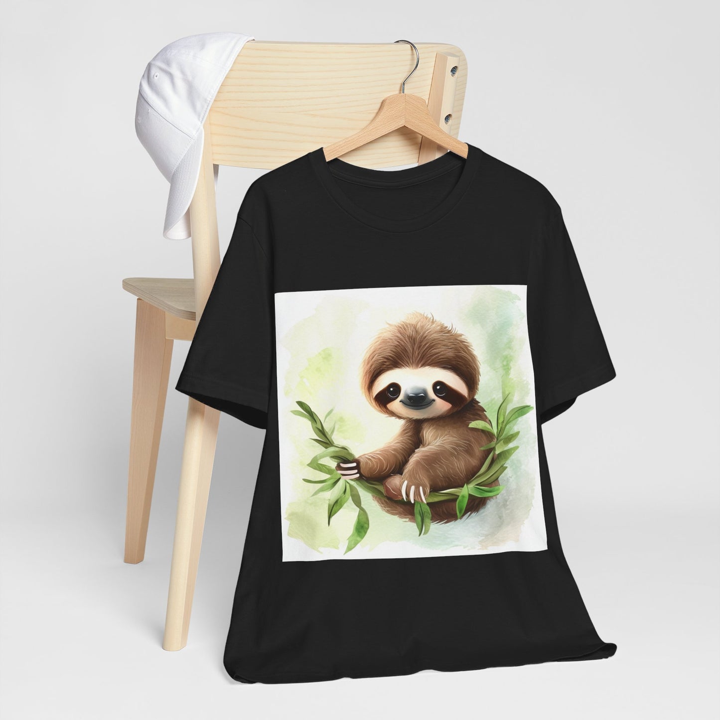 Playful Sloth Unisex Jersey Short Sleeve Tee