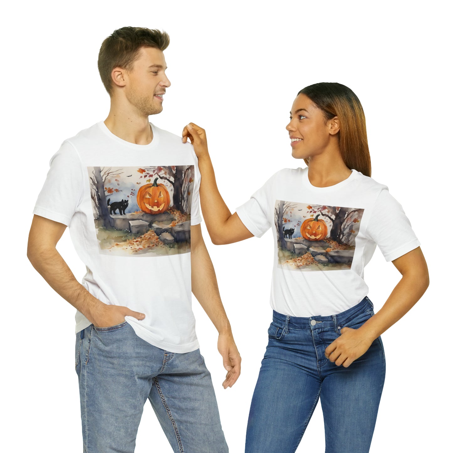 Halloween Jacko-lantern Unisex Jersey Short Sleeve Tee