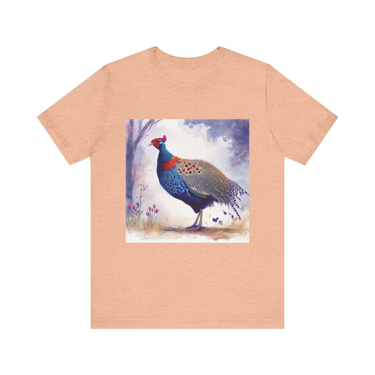 Cute Guinea Fowl Unisex Jersey Short Sleeve Tee