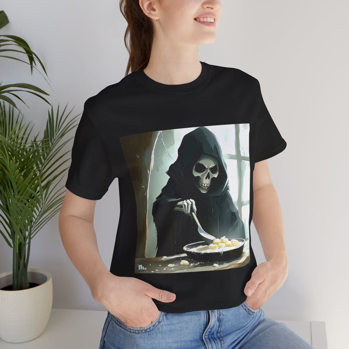 Grim Reaper Baking Unisex Jersey Short Sleeve Tee