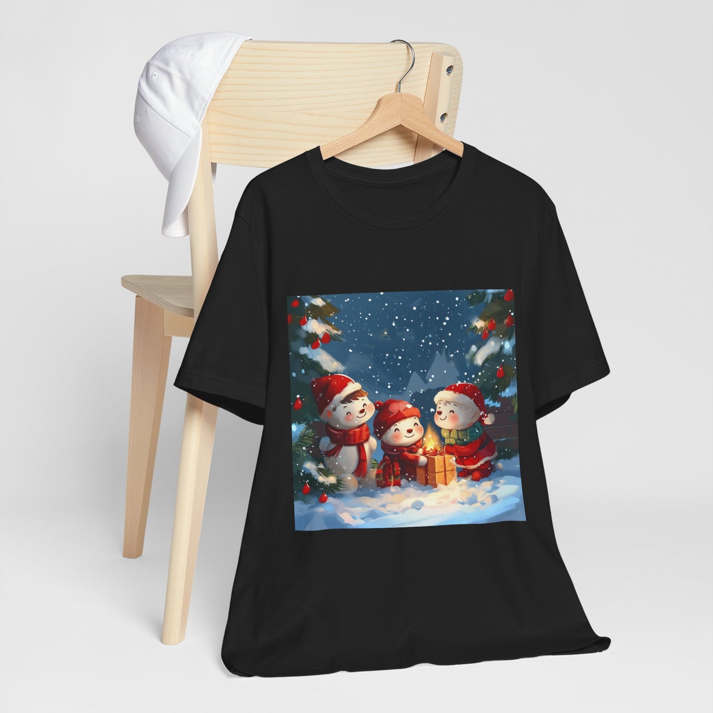 Cute Snowmen Unisex Jersey Short Sleeve Tee