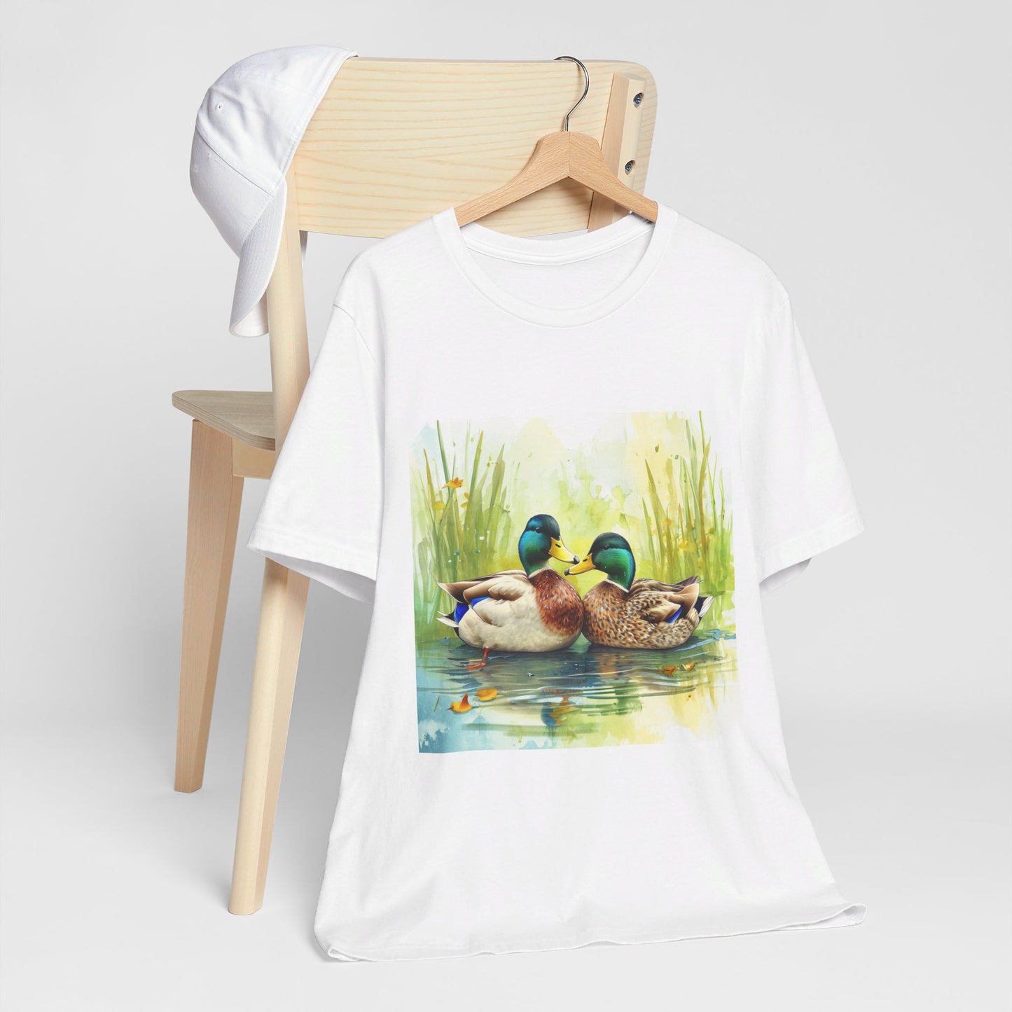 Cute Mallard Ducks Unisex Jersey Short Sleeve Tee