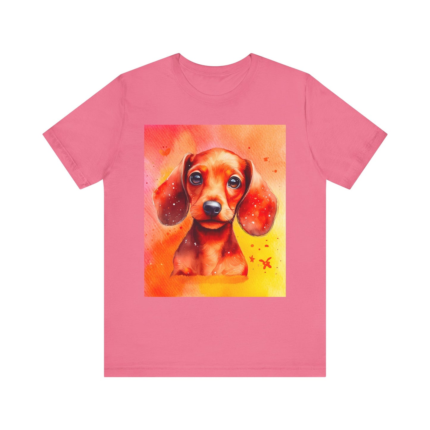 Red Dachshund Unisex Jersey Short Sleeve Tee