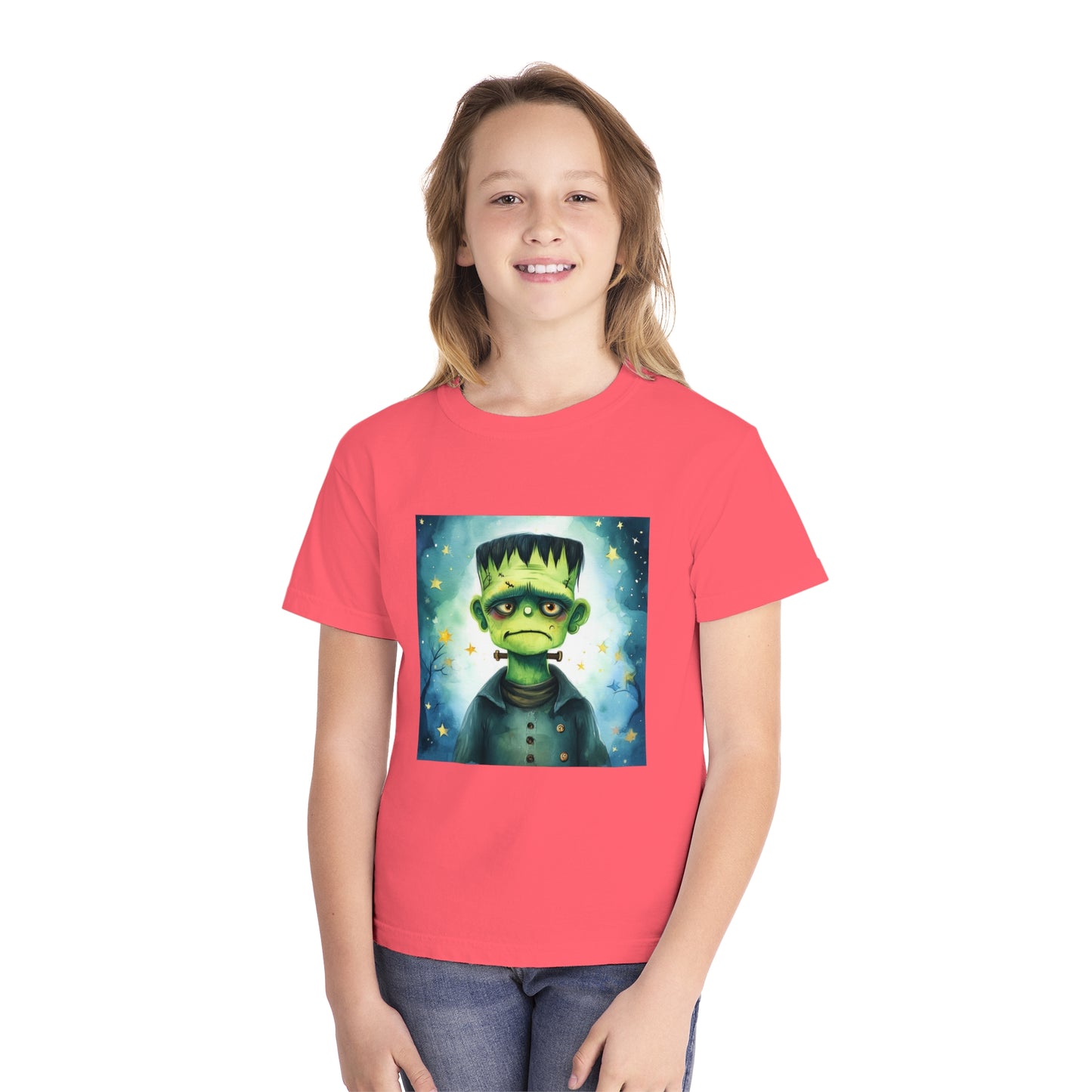 Cute Frankenstein Monster Youth Midweight Tee