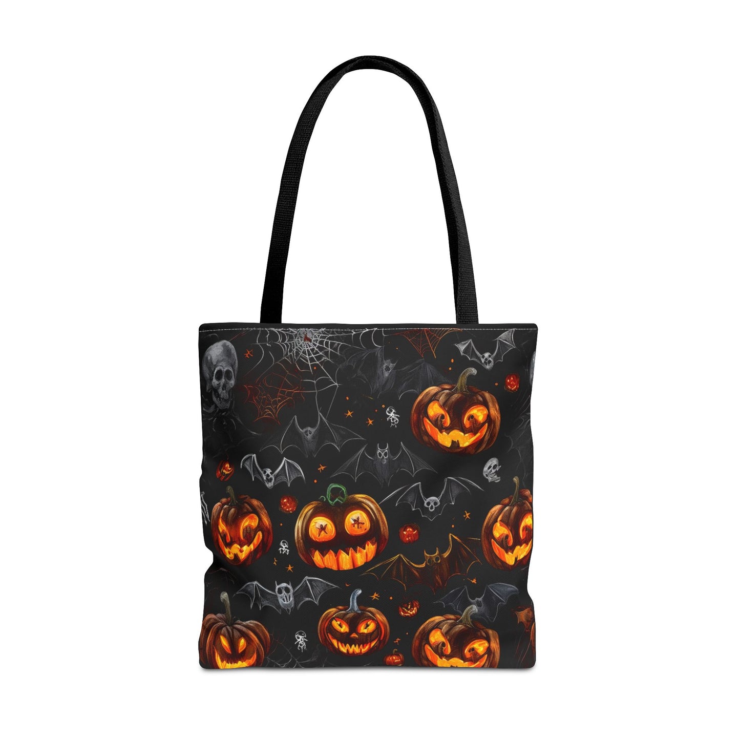 Spooky Pumpkins and Bats Tote Bag (AOP)