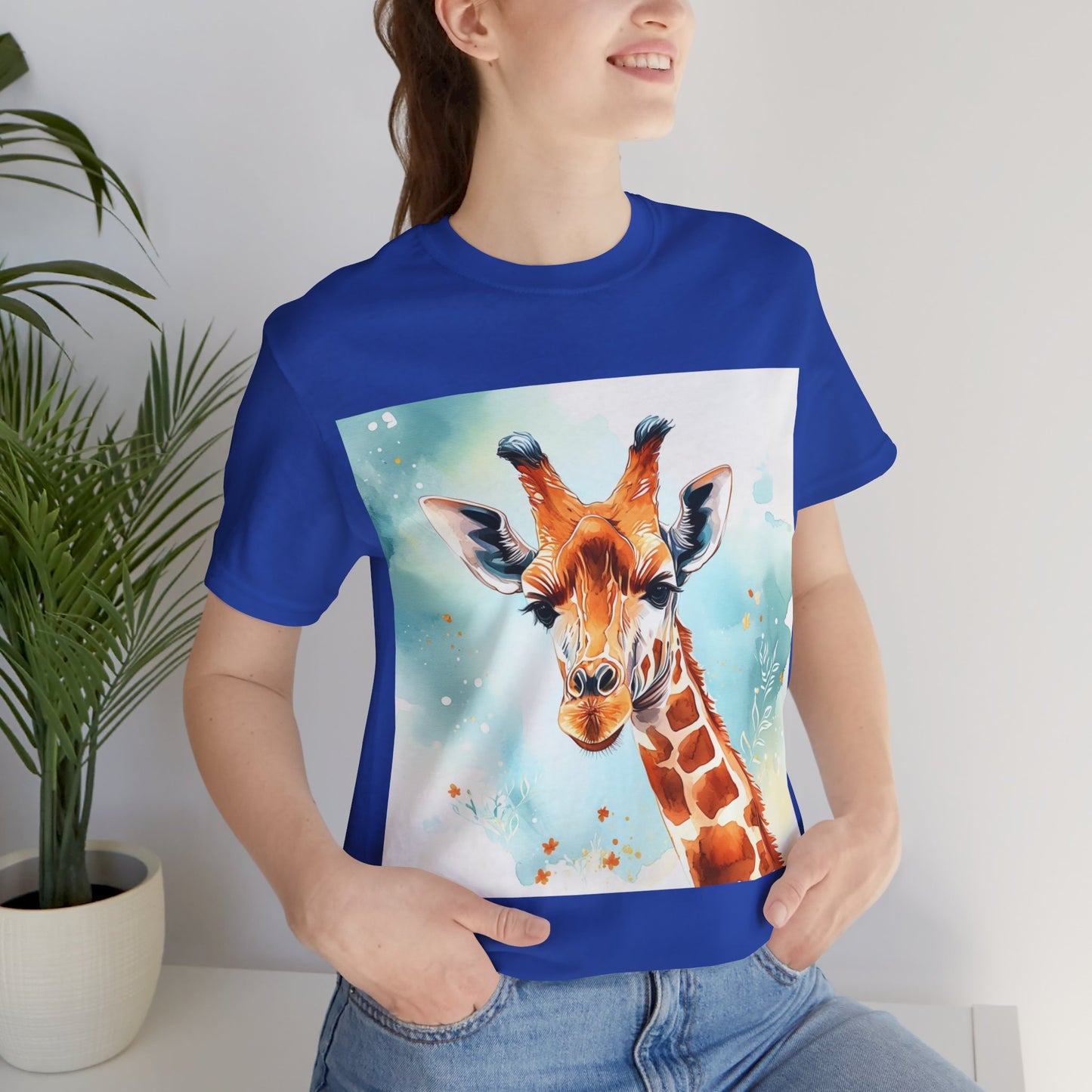 Cute Giraffe Unisex Jersey Short Sleeve Tee