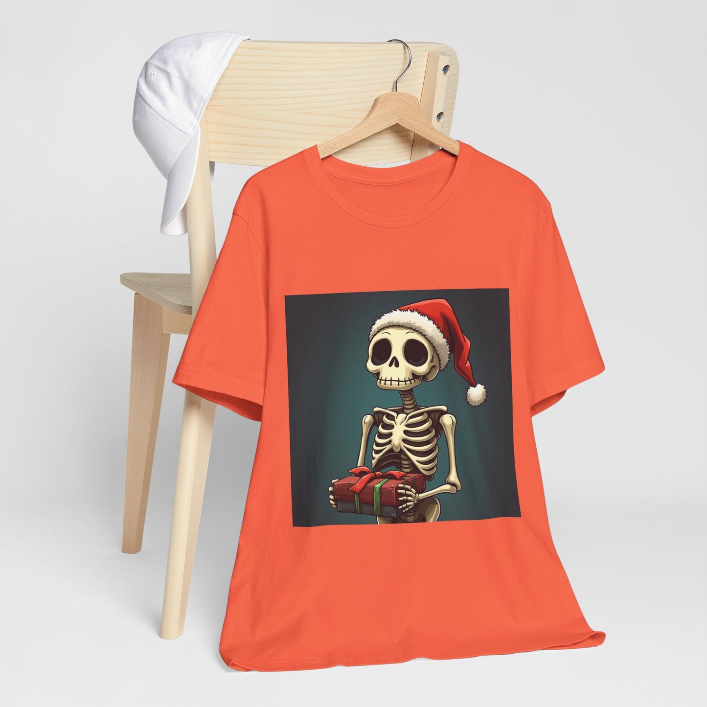 Cute Cartoon Festive Skeleton Unisex Jersey Tee