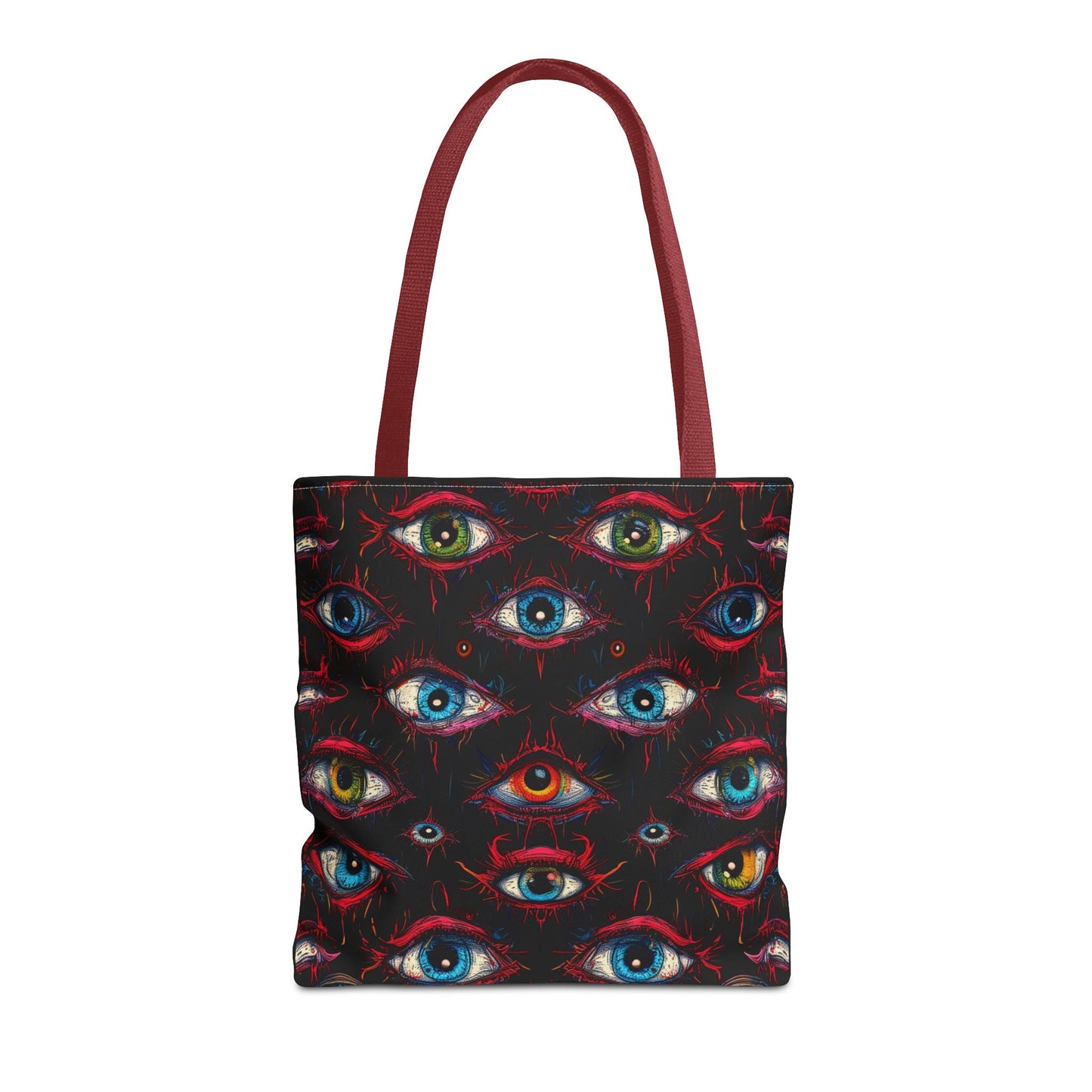 Creepy Eye Pattern Tote Bag (AOP)