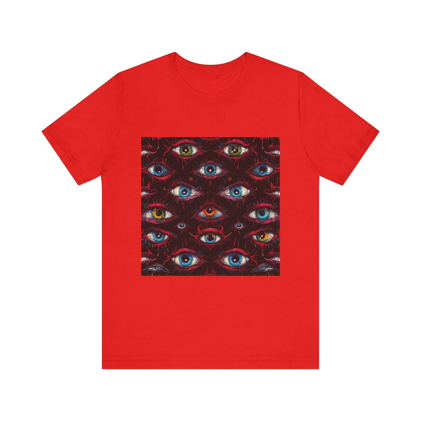 Creepy Eye Pattern Unisex Jersey Short Sleeve Tee