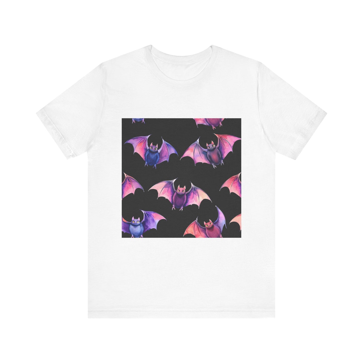 Bright Bat Pattern Unisex Jersey Short Sleeve Tee