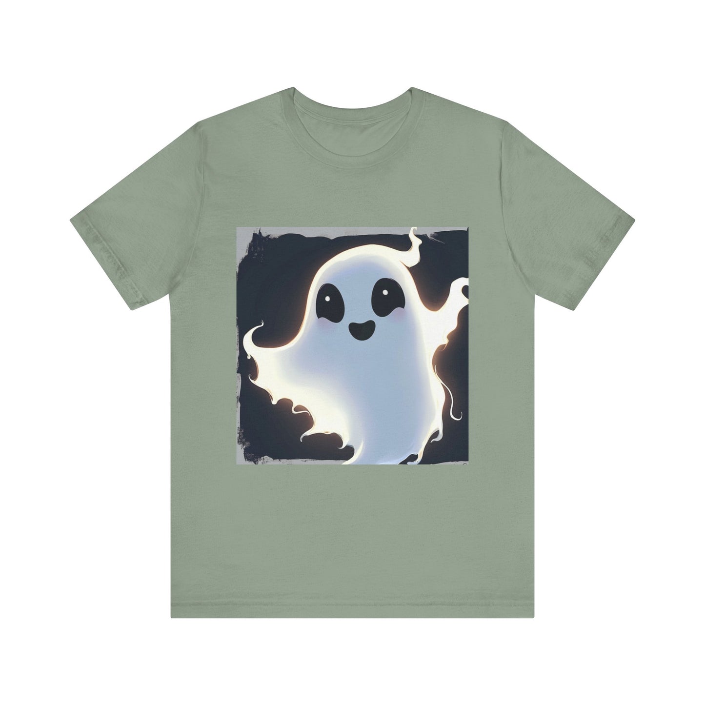 Cute Happy Ghost Unisex Jersey Short Sleeve Tee