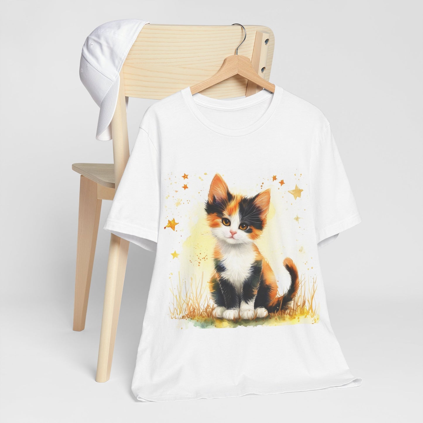 Cute Calico Kitten Unisex Jersey Short Sleeve Tee