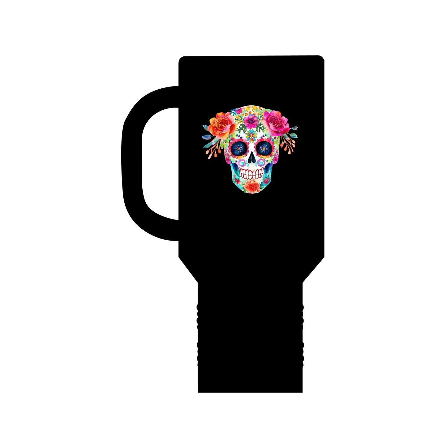 Day of the Dead Sugar Skull Insulated Travel Mug, 40oz