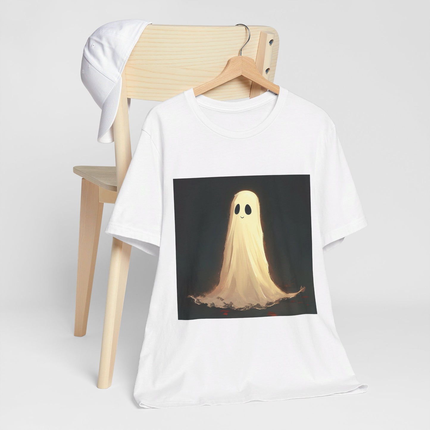 Happy Spooky Ghost Unisex Jersey Short Sleeve Tee