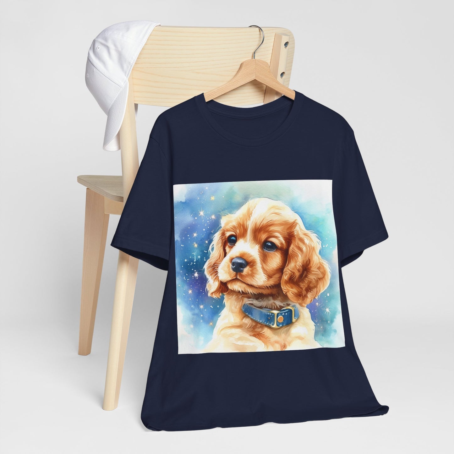 Starry Cocker Spaniel Unisex Jersey Short Sleeve Tee