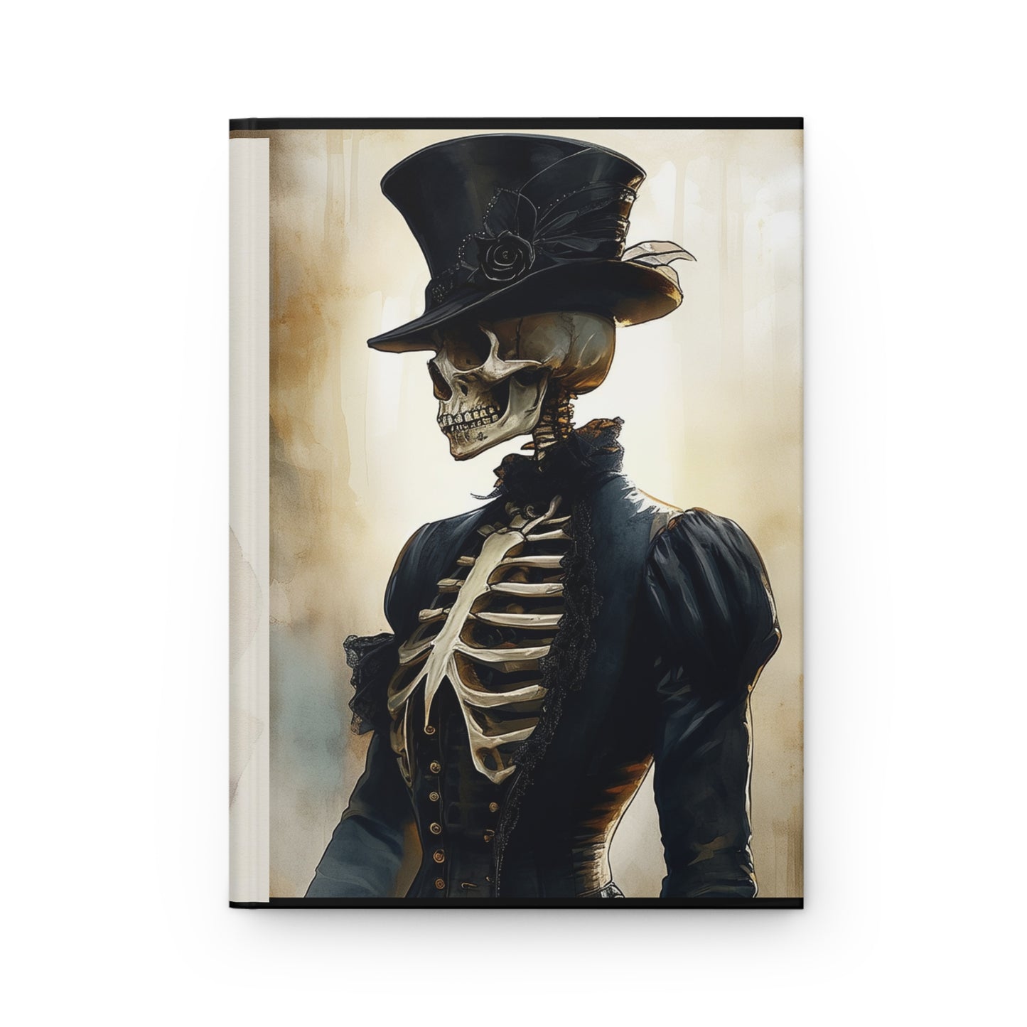 Elegant Victorian Skeleton Hardcover Journal Matte