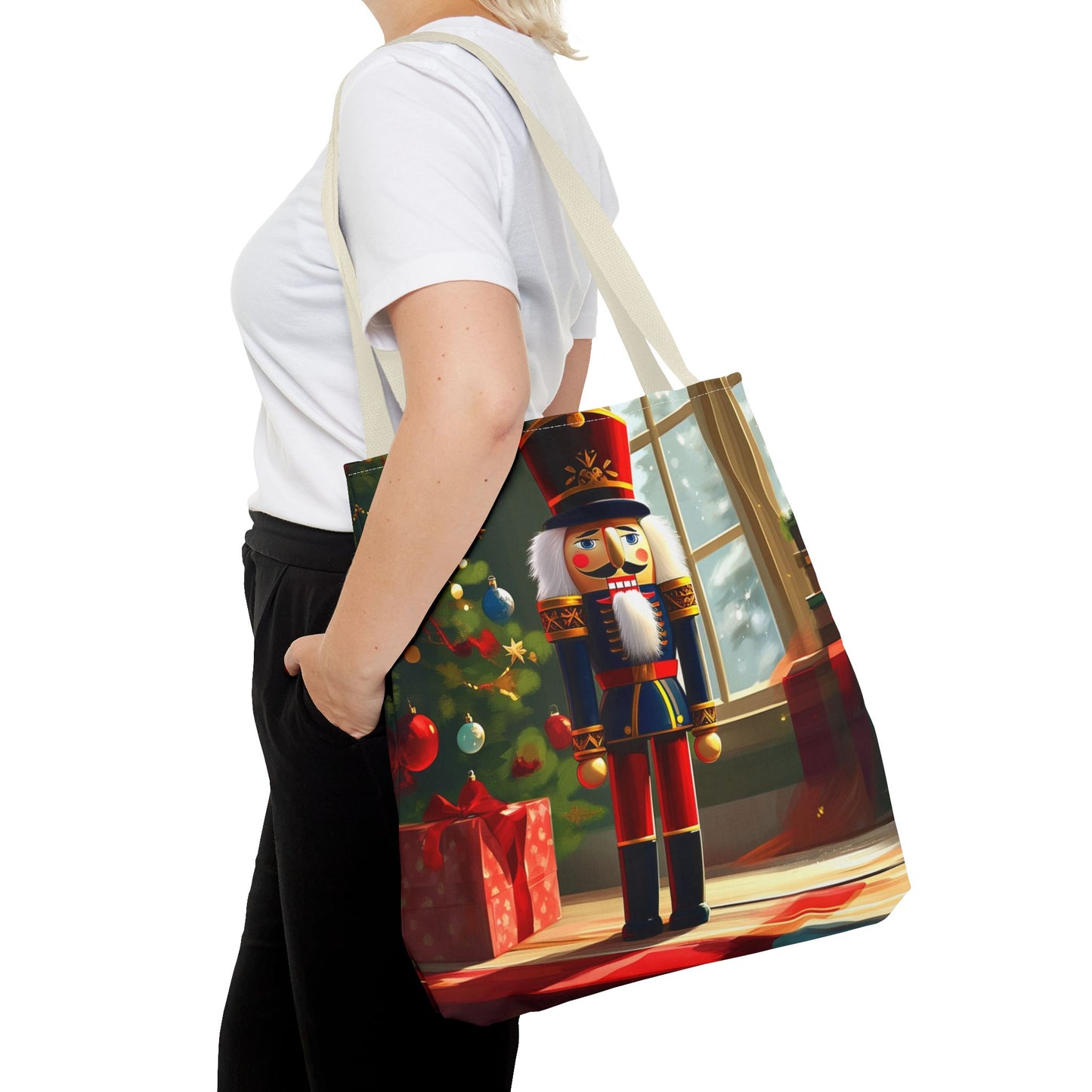 Holiday Nutcracker Tote Bag (AOP)