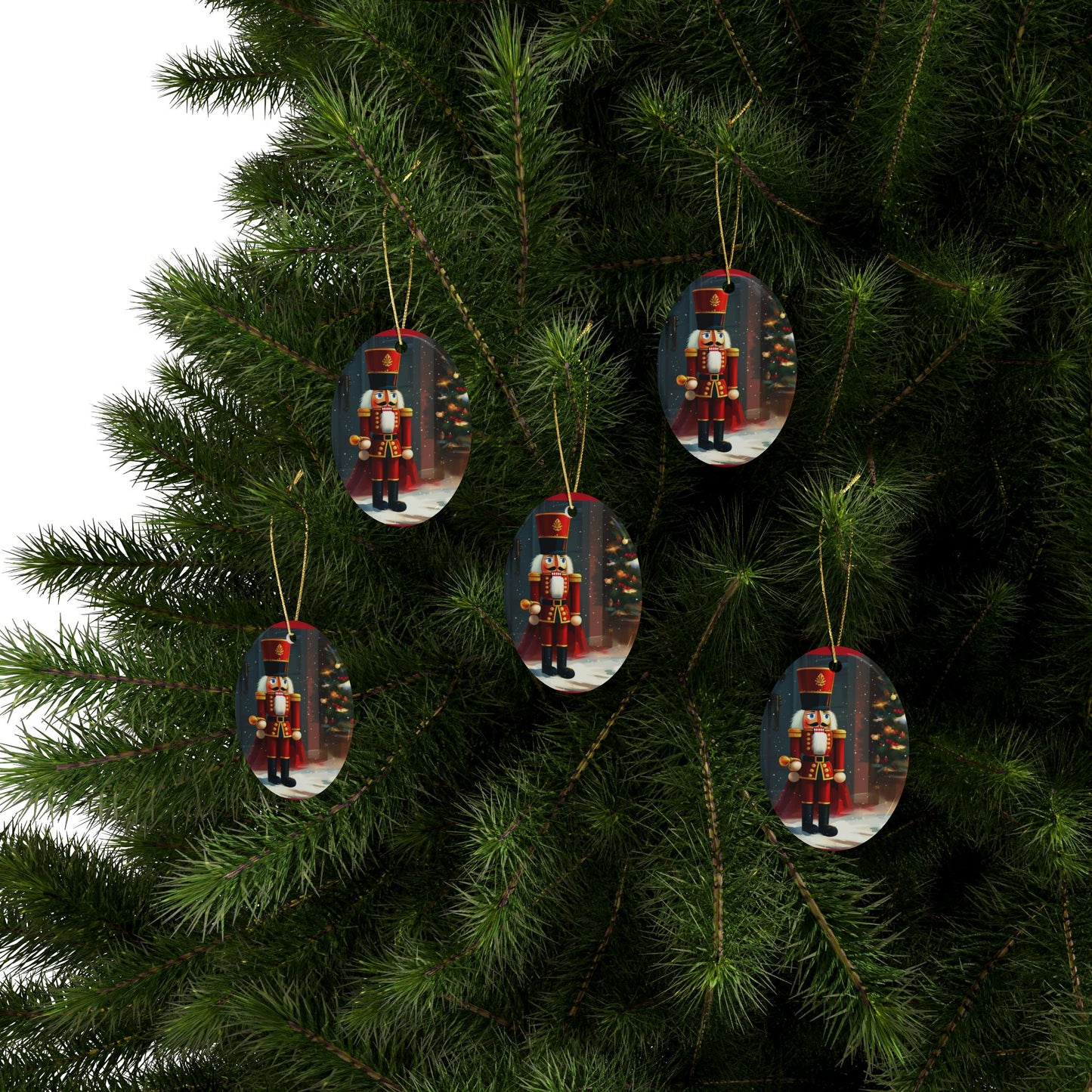 Classic Nutcracker Ceramic Ornaments (1pcs, 5pcs, 10pcs, 20pcs)