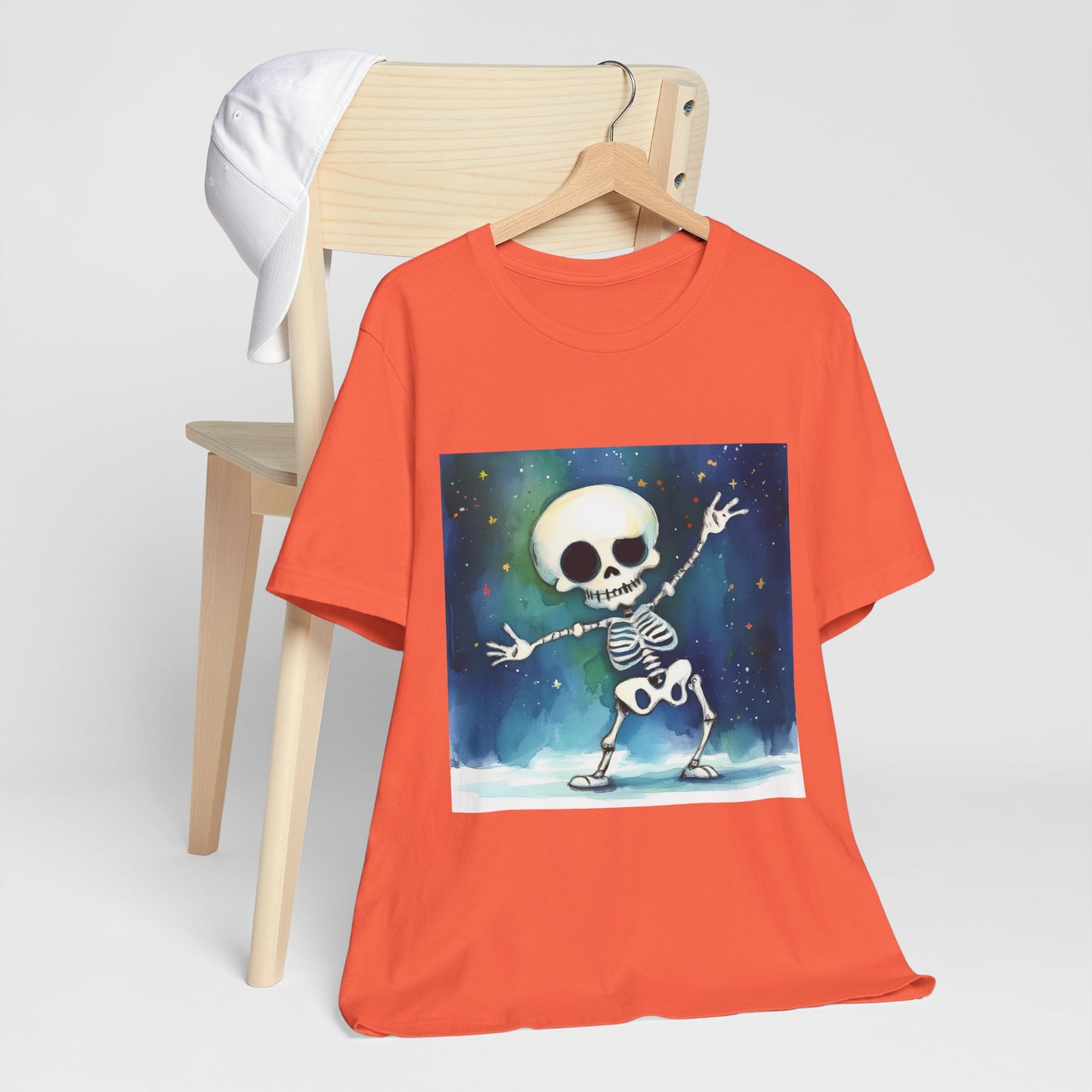 Cute Dancing Skeleton Unisex Jersey Short Sleeve Tee