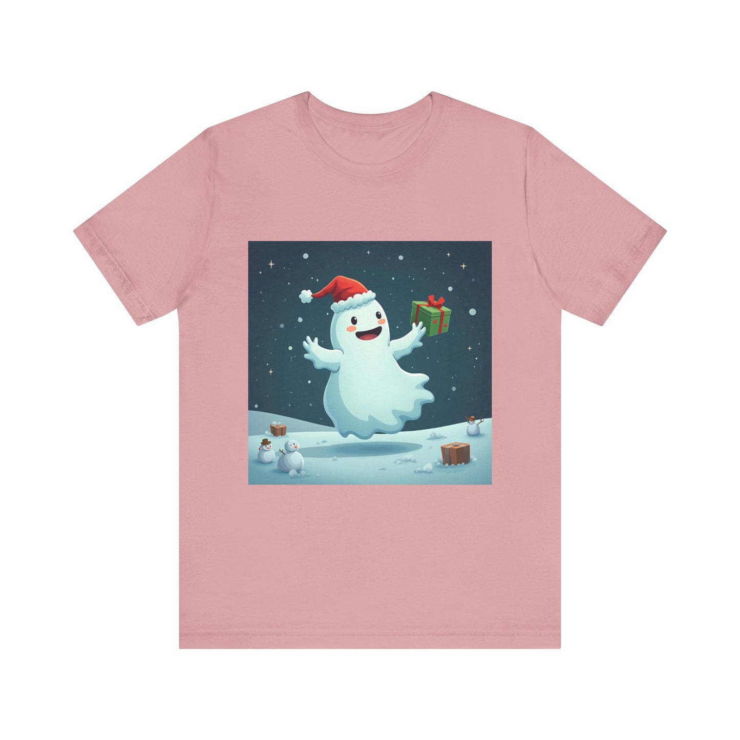 Cute Cartoon Ghost of Christmas Present Unisex Jersey Short Sleeve Tee