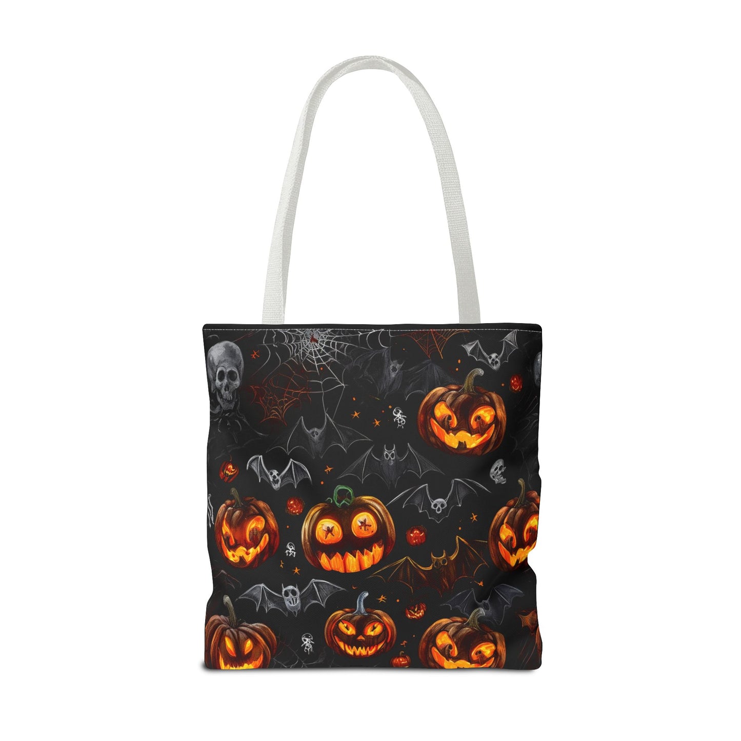 Spooky Pumpkins and Bats Tote Bag (AOP)