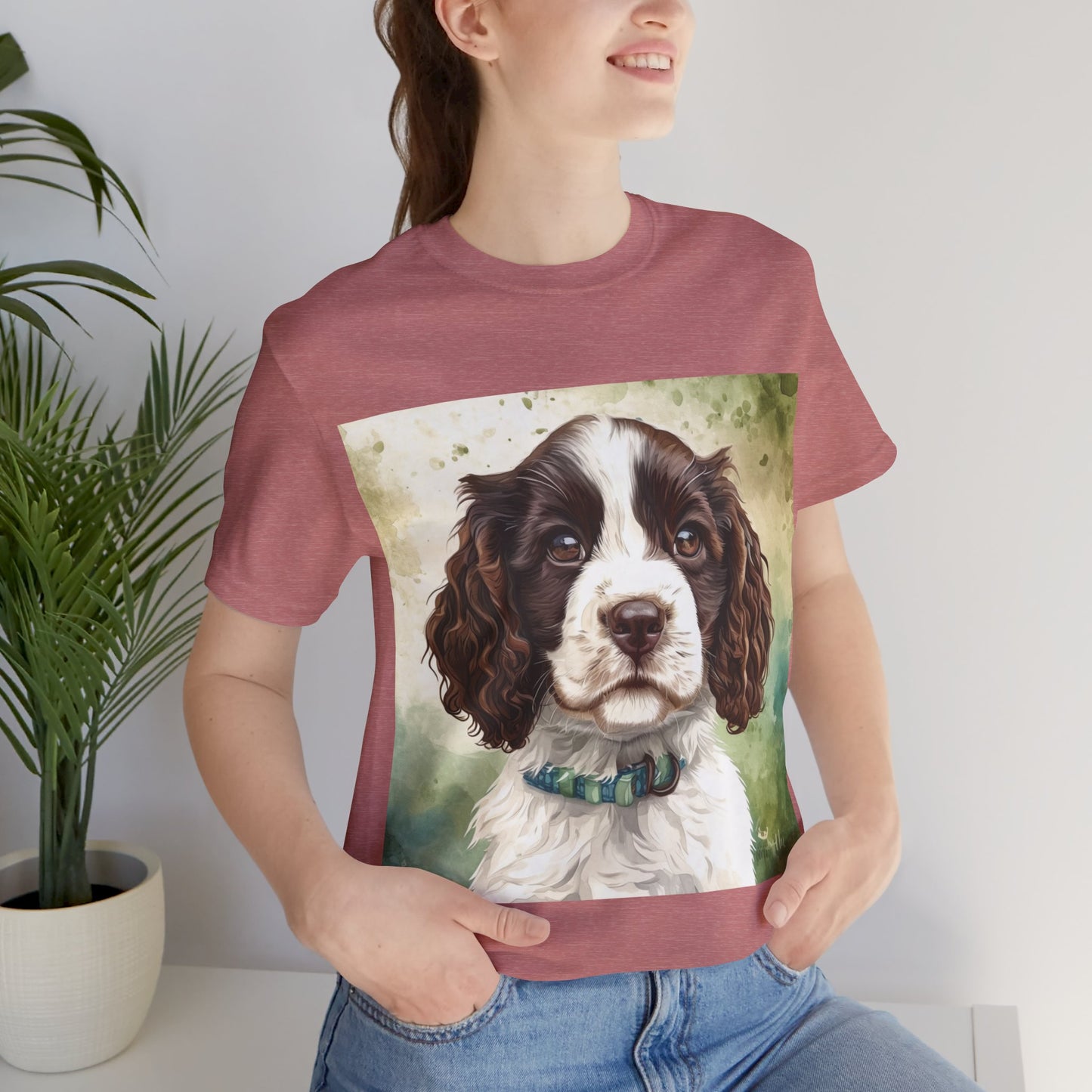 Springer Spaniel Unisex Jersey Short Sleeve Tee