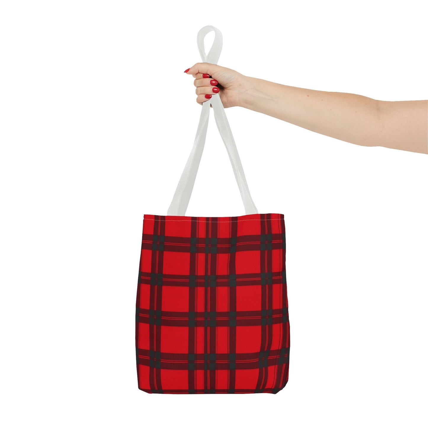 Classic Red and Black Plaid Tote Bag (AOP)