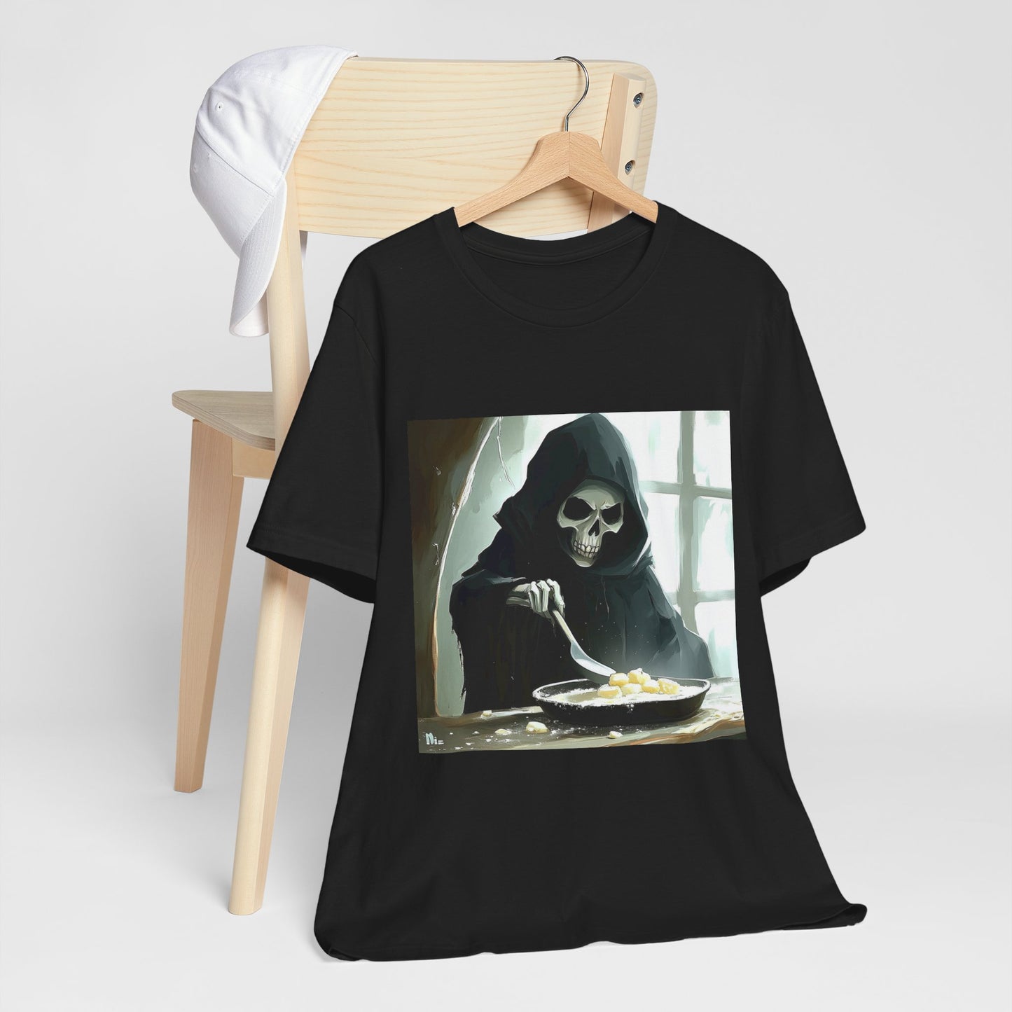 Grim Reaper Baking Unisex Jersey Short Sleeve Tee