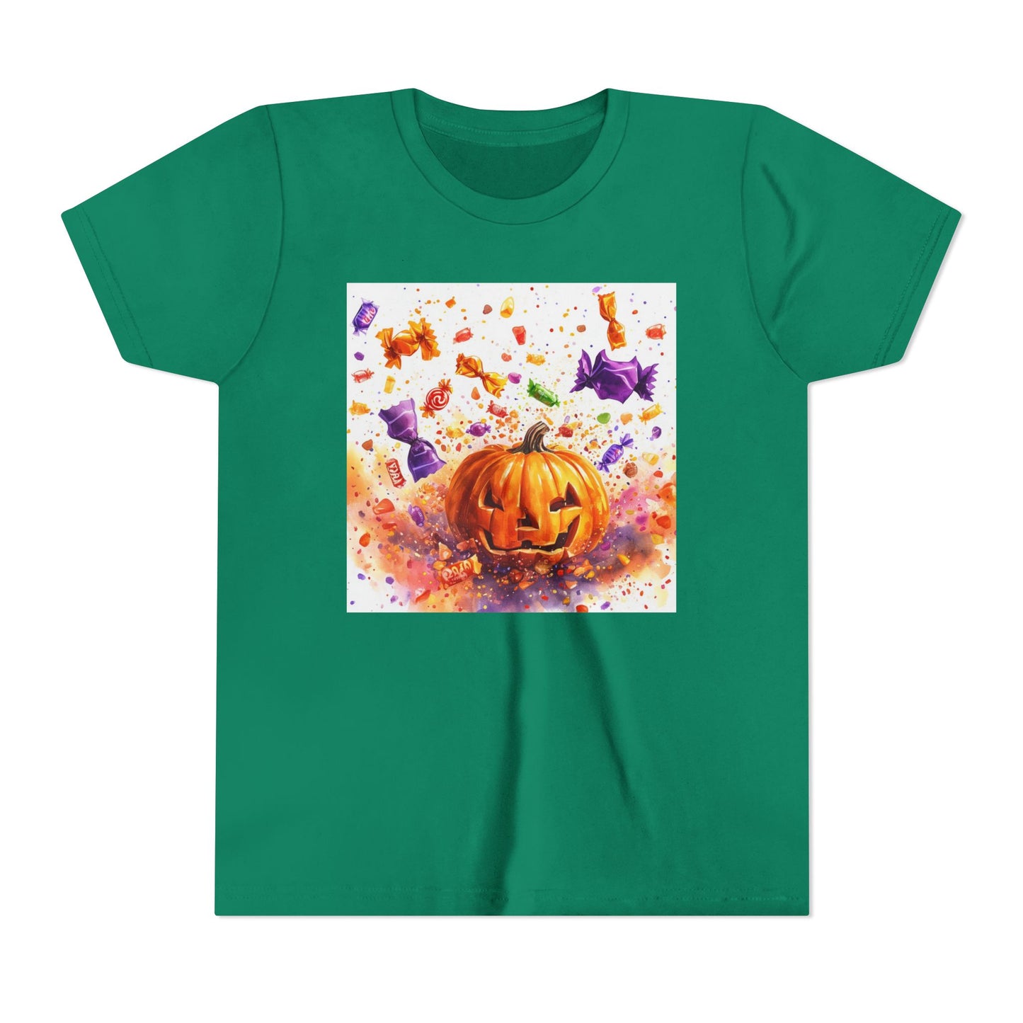 Jack O' Lantern Candy Youth Short Sleeve Tee