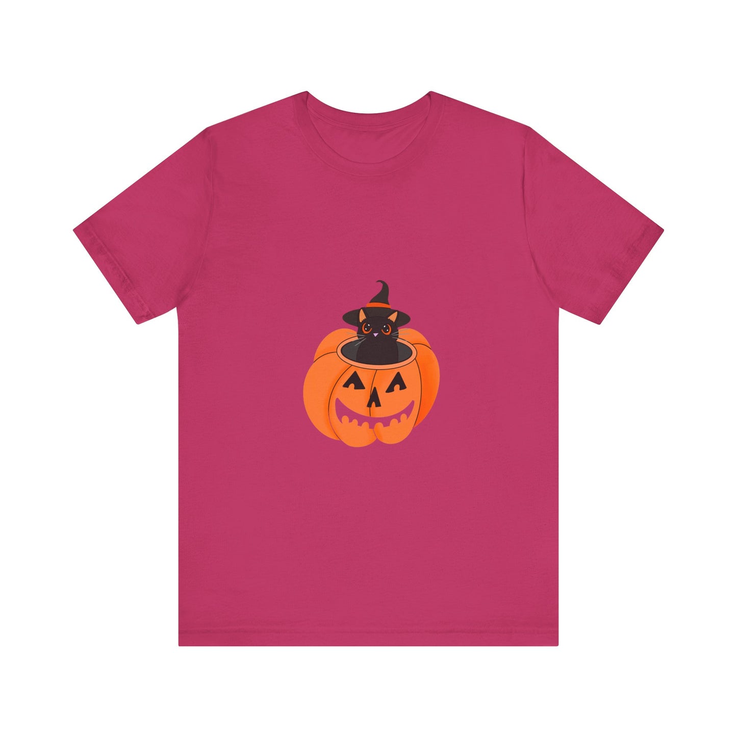 Cute Cat Halloween Unisex Jersey Short Sleeve Tee